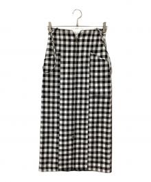 Apuweiser-riche（アプワイザーリッシェ）の古着「サス付タイトスカート」｜ブラック