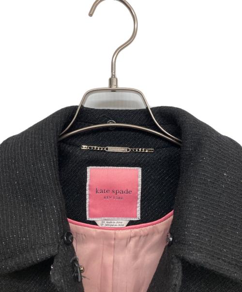 Kate Spade（ケイトスペード）Kate Spade (ケイトスペード) ウールコート ブラック サイズ:XSの古着・服飾アイテム