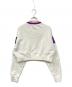 MIU MIU (ミュウミュウ) Printed Cropped Cotton Sweatshirt/プリントクロップドコットンスウェットシャツ アイボリー サイズ:XS：41000円