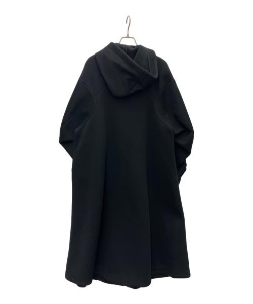 ENFOLD（エンフォルド）ENFOLD (エンフォルド) ボンディングフーディフレアコート ブラック サイズ:36の古着・服飾アイテム