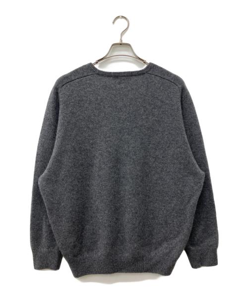 DEMYLEE（デミリー）DEMYLEE (デミリー) JOVIE カシミヤハイVネックニットプルオーバー グレー サイズ:Ｍの古着・服飾アイテム