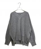 ADOREアドーア）の古着「Super160パイルニットプルオーバー」｜グレー