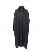 Curensologyカレンソロジー）の古着「ミラノリブジップワンピース」｜グレー