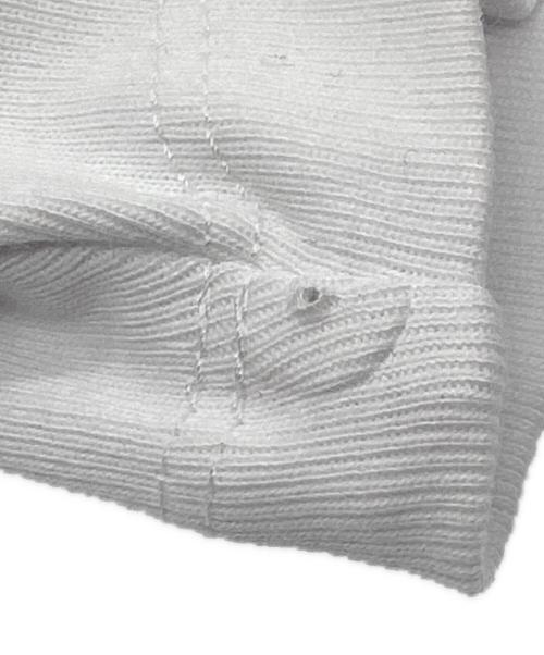 MARINE SERRE（マリーンセル）MARINE SERRE (マリーンセル) nubian (ヌビアン) 別注ORGANIC COTTON 1X1 RIB T-SHIRT ホワイト サイズ:Mの古着・服飾アイテム