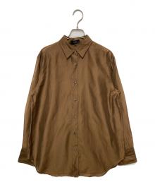 theory（セオリー）の古着「Sheer Shirting BF Shirt」｜ブラウン