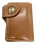 mama kin（ママ キン）の古着「LEATHER RIDERS WALLET」｜ベージュ
