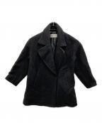 BABYLONEバビロン）の古着「ナッピングミドルコート」｜ブラック