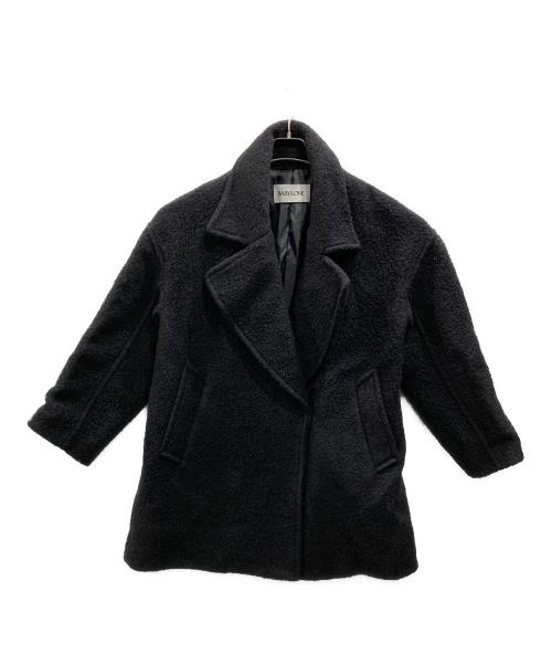 BABYLONE（バビロン）BABYLONE (バビロン) ナッピングミドルコート ブラック サイズ:SIZE Fの古着・服飾アイテム