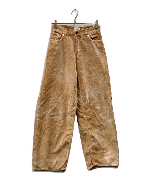 haikure（ハイクル）HAIKURE (ハイクル) BETHANYベルベットパンツ オレンジ サイズ:W25の古着・服飾アイテム