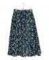 KUMIKYOKU (クミキョク) ニュアージュフラワープリント スカート ブルー サイズ:2 未使用品：6000円