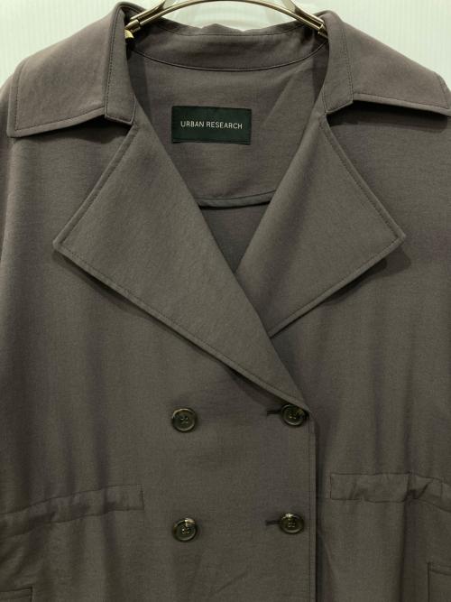 URBAN RESEARCH（アーバンリサーチ）URBAN RESEARCH (アーバンリサーチ) ウエストドロストトレンチコート チャコールグレー サイズ:Freeの古着・服飾アイテム