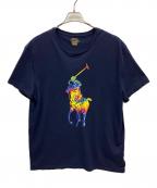 POLO RALPH LAURENポロ・ラルフローレン）の古着「ビッグポニープリントTシャツ」｜ネイビー