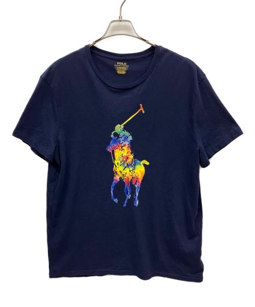 POLO RALPH LAUREN（ポロ・ラルフローレン）POLO RALPH LAUREN (ポロ・ラルフローレン) ビッグポニープリントTシャツ ネイビー サイズ:XLの古着・服飾アイテム