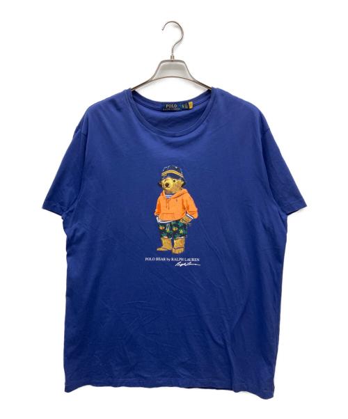 POLO RALPH LAUREN（ポロ・ラルフローレン）POLO RALPH LAUREN (ポロ・ラルフローレン) ポロベアプリントTシャツ ネイビー サイズ:XLの古着・服飾アイテム