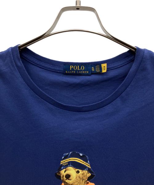 POLO RALPH LAUREN（ポロ・ラルフローレン）POLO RALPH LAUREN (ポロ・ラルフローレン) ポロベアプリントTシャツ ネイビー サイズ:XLの古着・服飾アイテム
