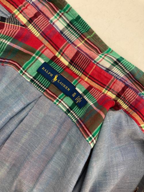 POLO RALPH LAUREN（ポロ・ラルフローレン）POLO RALPH LAUREN (ポロ・ラルフローレン) チェックBDシャツ レッド サイズ:XLの古着・服飾アイテム