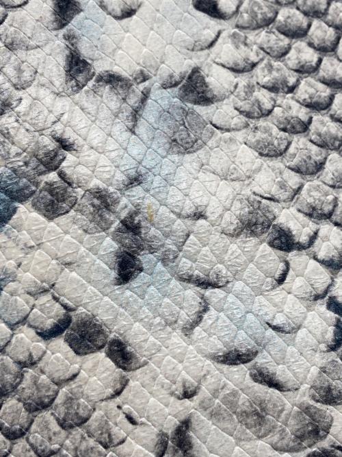 Kate Spade（ケイトスペード）Kate Spade (ケイトスペード) レイラスネークエンボスミディアムトリプルコンパートメントサッチェル ブルーの古着・服飾アイテム