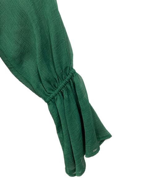 UN3D.（アンスリード）UN3D. (アンスリード) FRILL SACK OP グリーン サイズ:Freeの古着・服飾アイテム