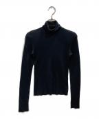 FOXEYフォクシー）の古着「ピュアカシミヤタートルネックニット」｜ブラック