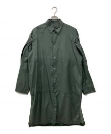 ALMOSTBLACK（オールモストブラック）の古着「SHIRTS COAT」｜グリーン