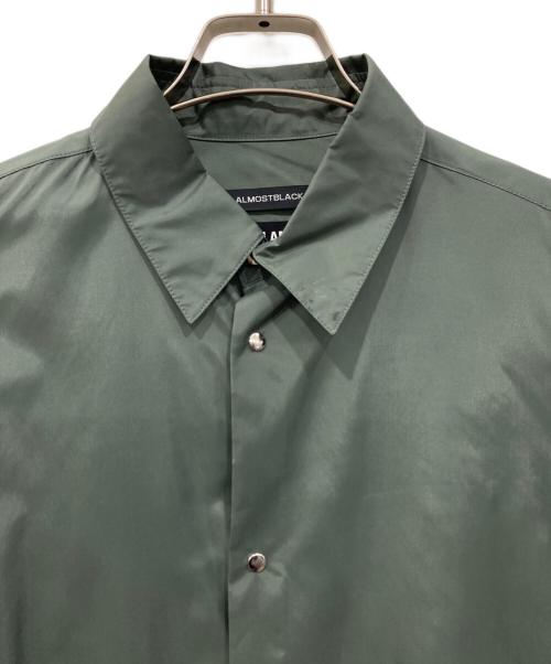 ALMOSTBLACK（オールモストブラック）ALMOSTBLACK (オールモストブラック) SHIRTS COAT グリーン サイズ:2の古着・服飾アイテム