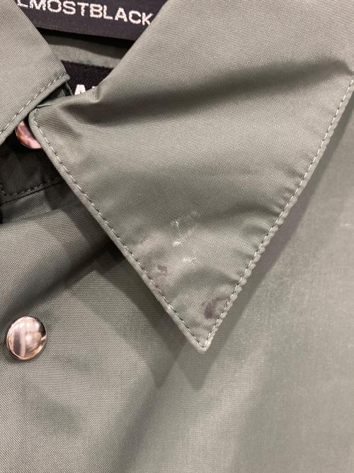 ALMOSTBLACK（オールモストブラック）ALMOSTBLACK (オールモストブラック) SHIRTS COAT グリーン サイズ:2の古着・服飾アイテム