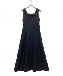 Noble（ノーブル）の古着「スラブストレッチスクエアネックワンピース」｜ブラック