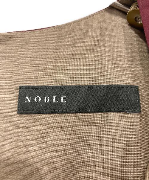 Noble（ノーブル）Noble (ノーブル) コットンタイプライターワンピース レッド サイズ:記載なしの古着・服飾アイテム