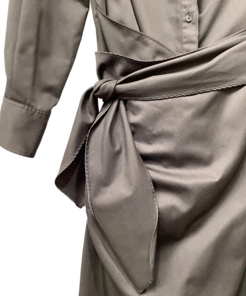 anuans（アニュアンス）anuans (アニュアンス) ラップストレートシャツワンピース ブラウン サイズ:Fの古着・服飾アイテム