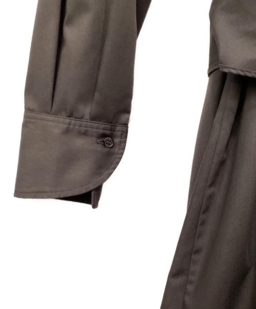 anuans（アニュアンス）anuans (アニュアンス) ラップストレートシャツワンピース ブラウン サイズ:Fの古着・服飾アイテム