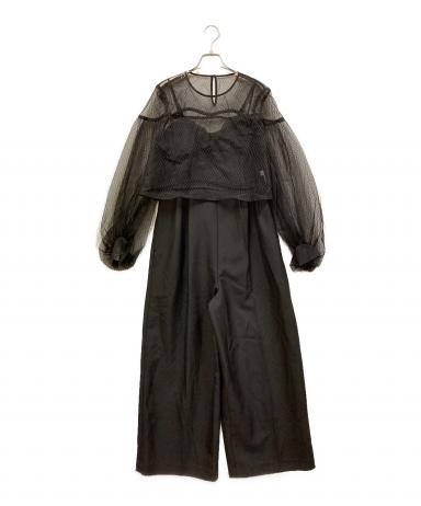 中古・古着通販】AMERI (アメリ) NET TULLE TOP LAYERED ROMPERS