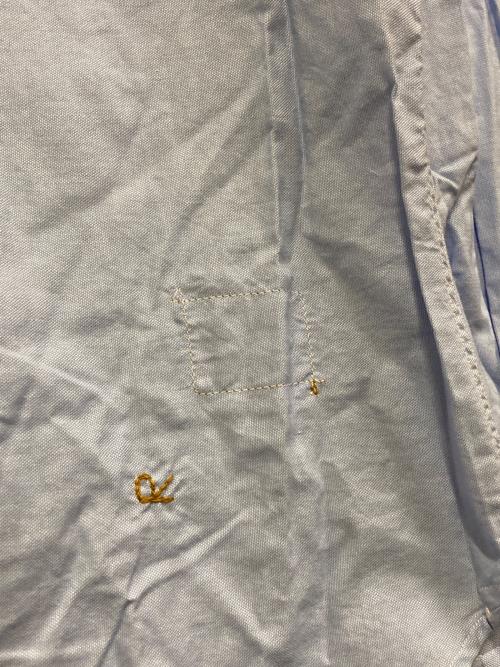 45R（フォーティファイブ・アール）45R (フォーティファイブ・アール) 504オックスのプティローファーシャツ ブルー サイズ:SIZE 2の古着・服飾アイテム