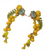 Les Nereidesレネレイド）の古着「ミモザの小枝とシダのピアス」