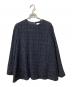 UNITED ARROWS（ユナイテッドアローズ）の古着「ミックスツイード バックペプラム ブラウス」｜ネイビー