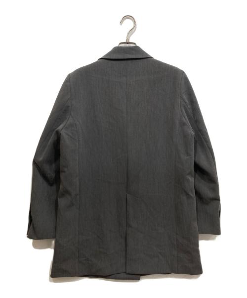anuans（アニュアンス）anuans (アニュアンス) ミドルレングスダブルジャケット グレー サイズ:Freeの古着・服飾アイテム