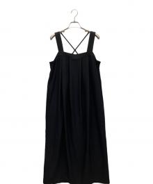 ANOGH（アノフ）の古着「BACK OPEN CAMISOLE DRESS」｜ブラック