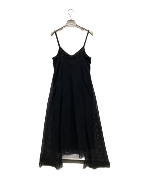 UN3D.（アンスリード）UN3D. (アンスリード) MESH ASYMME CAMI OP ブラック サイズ:38の古着・服飾アイテム