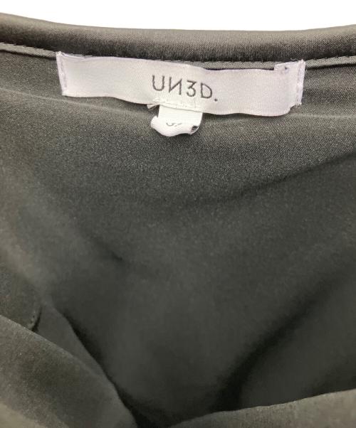 UN3D.（アンスリード）UN3D. (アンスリード) MESH ASYMME CAMI OP ブラック サイズ:38の古着・服飾アイテム