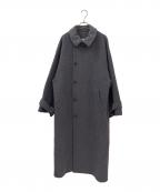 ETRE TOKYOエトレトウキョウ）の古着「ミリタリーロングリバーコート」｜グレー