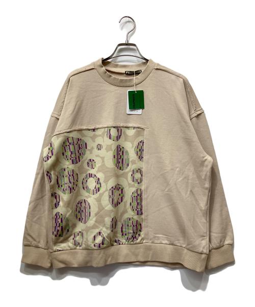 FRAPBOIS（フラボア）FRAPBOIS (フラボア) ペーパーカッティング スウェット ベージュ サイズ:1の古着・服飾アイテム