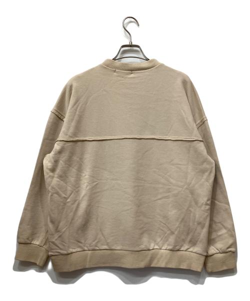 FRAPBOIS（フラボア）FRAPBOIS (フラボア) ペーパーカッティング スウェット ベージュ サイズ:1の古着・服飾アイテム