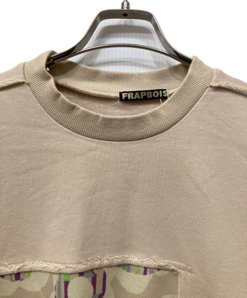 FRAPBOIS（フラボア）FRAPBOIS (フラボア) ペーパーカッティング スウェット ベージュ サイズ:1の古着・服飾アイテム