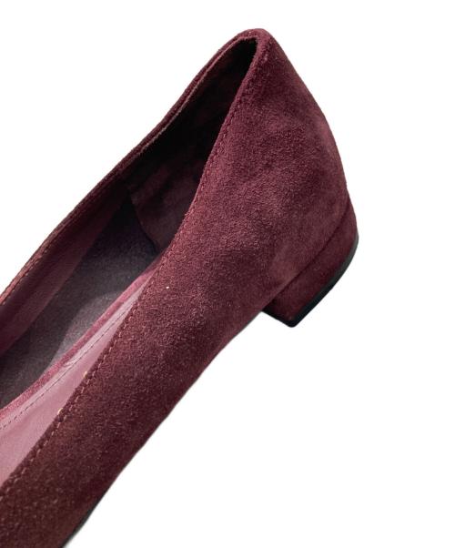 Salvatore Ferragamo（サルヴァトーレ フェラガモ）Salvatore Ferragamo (サルヴァトーレ フェラガモ) スウェードヴァラフリンジパンプス ワインレッド サイズ:7 1/2の古着・服飾アイテム