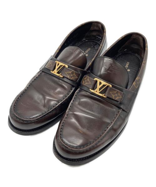 LOUIS VUITTON（ルイ ヴィトン）LOUIS VUITTON (ルイ ヴィトン) LV金具ローファー ブラウン サイズ:8の古着・服飾アイテム