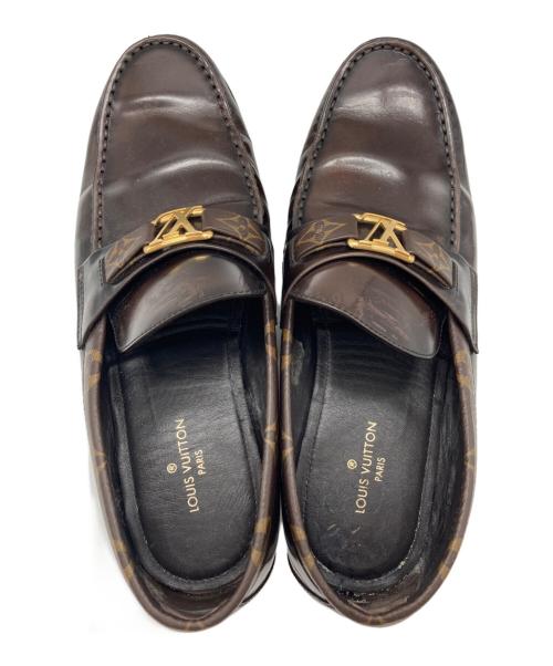 LOUIS VUITTON（ルイ ヴィトン）LOUIS VUITTON (ルイ ヴィトン) LV金具ローファー ブラウン サイズ:8の古着・服飾アイテム