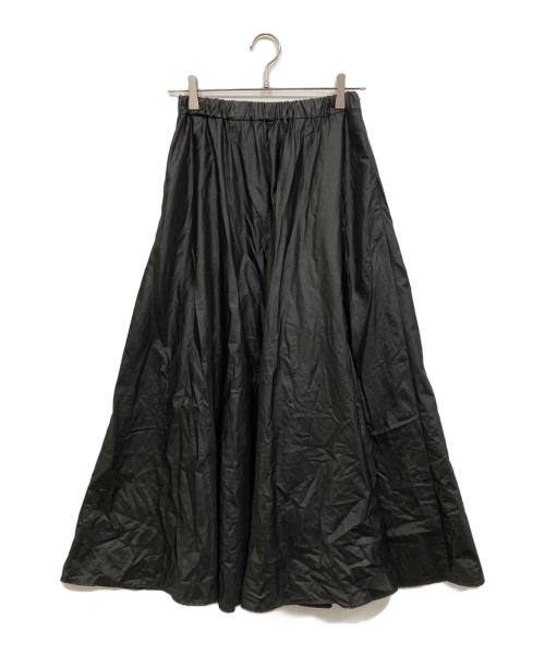 BEARDSLEY（ビアズリー）BEARDSLEY (ビアズリー) レザー調ギャザーパンツ ブラック サイズ:1の古着・服飾アイテム