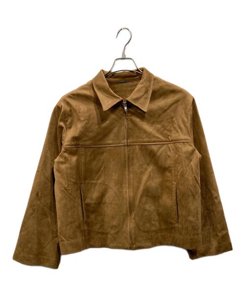 Mila Owen（ミラオーウェン）Mila Owen (ミラオーウェン) ステンカラースウェードブルゾン ブラウン サイズ:1の古着・服飾アイテム