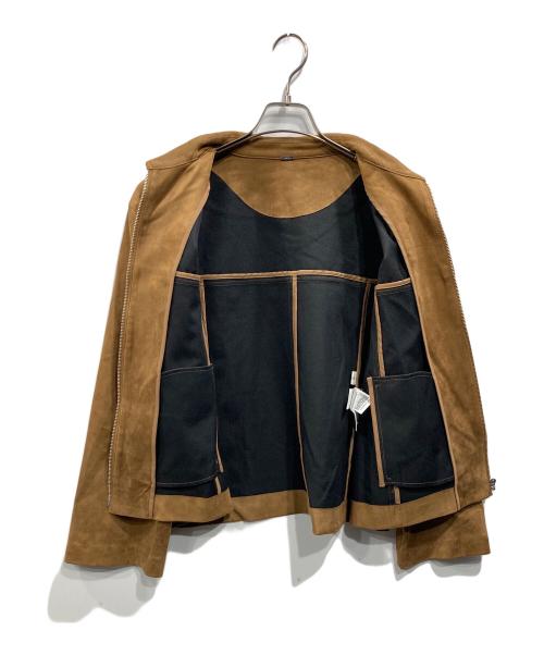 Mila Owen（ミラオーウェン）Mila Owen (ミラオーウェン) ステンカラースウェードブルゾン ブラウン サイズ:1の古着・服飾アイテム