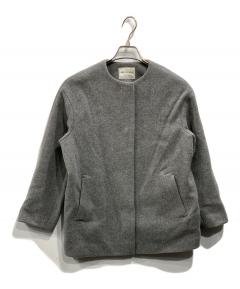 【美品】グリーンレーベルリラクシング CB ダッフルコート ロング グレー Ｌ 中古・古着通販】green label relaxing (グリーンレーベルリラクシング