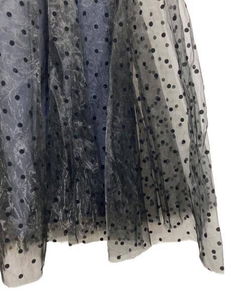 ST.ROONEY（セントルーニー）ST.ROONEY (セントルーニー) オーガンジードットスカート ネイビー サイズ:Freeの古着・服飾アイテム